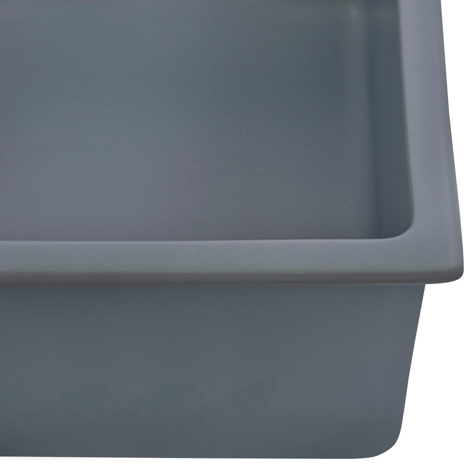 Alternative View of Ruvati Fiamma 30-inch Fireclay Undermount / Drop-in Topmount Kitchen Sink Single Bowl, Blue- Laguna Blue, RVL3030LU