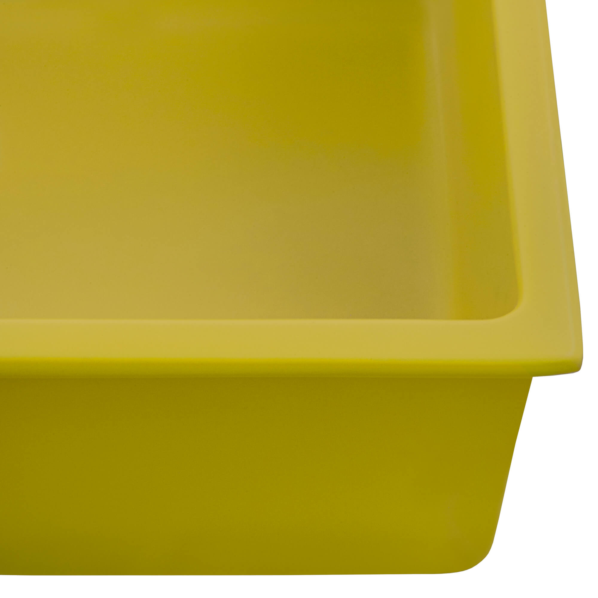 Alternative View of Ruvati Fiamma 30-inch Fireclay Undermount / Drop-in Topmount Kitchen Sink Single Bowl, Yellow, Tuscan Yellow, RVL3030YL