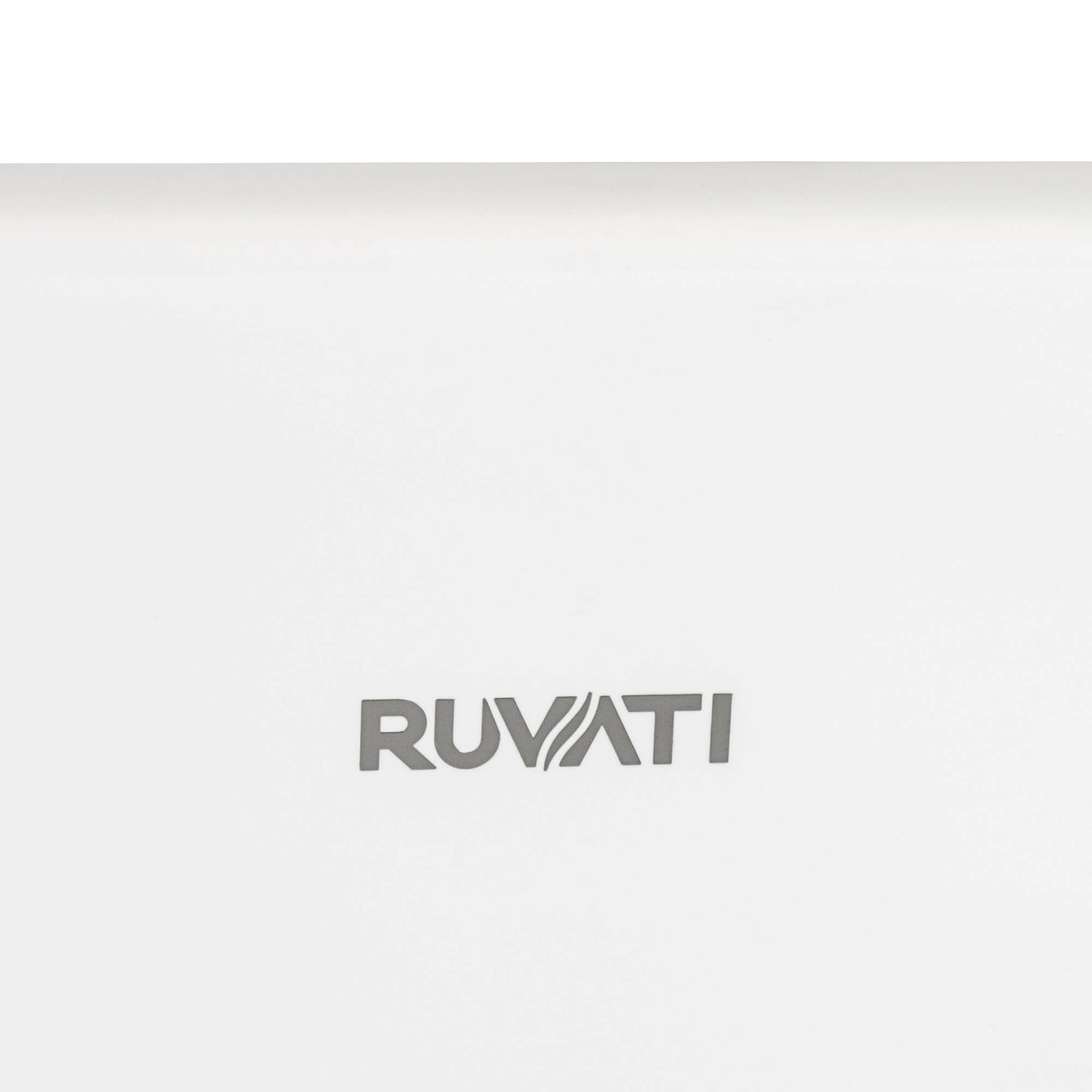 Alternative View of Ruvati Fiamma 30" Fireclay Offset Drain Farmhouse Sink, Black and White, RVL4018RBW