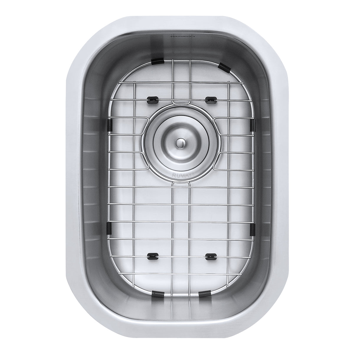 Alternative View of Ruvati Parmi 13" Undermount Rectangle Stainless Steel Bar/Prep Sink, 16 Gauge, RVM4111