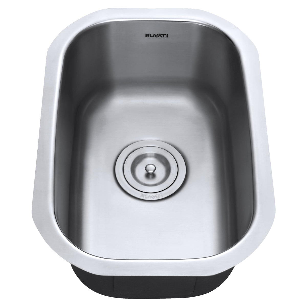Alternative View of Ruvati Parmi 13" Undermount Rectangle Stainless Steel Bar/Prep Sink, 16 Gauge, RVM4111