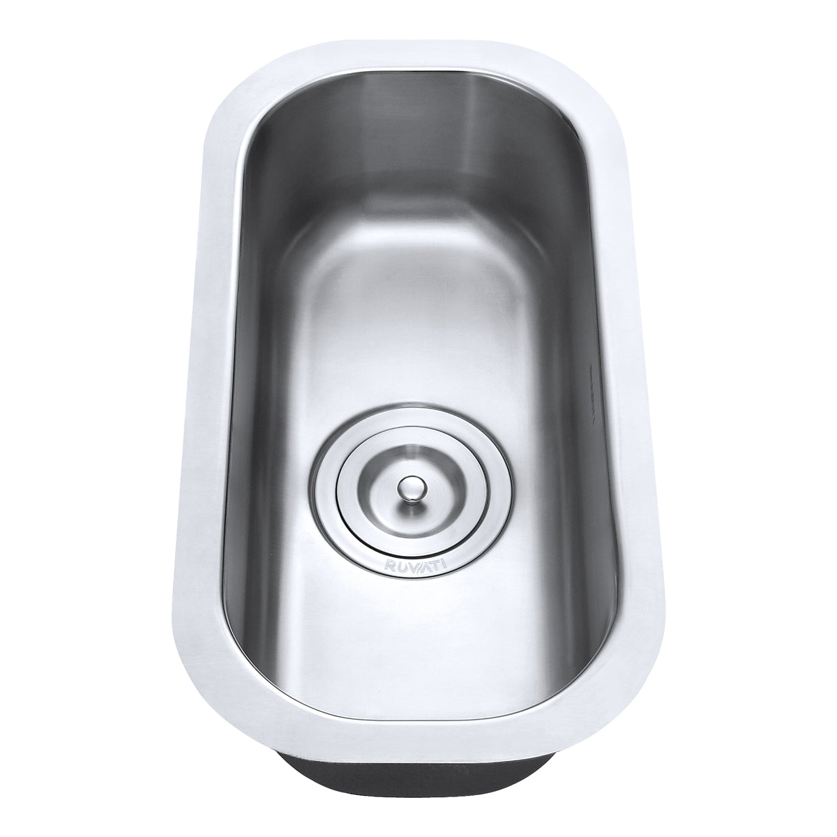 Alternative View of Ruvati Parmi 10" Undermount Rectangle Stainless Steel Bar/Prep Sink, 16 Gauge, RVM4119