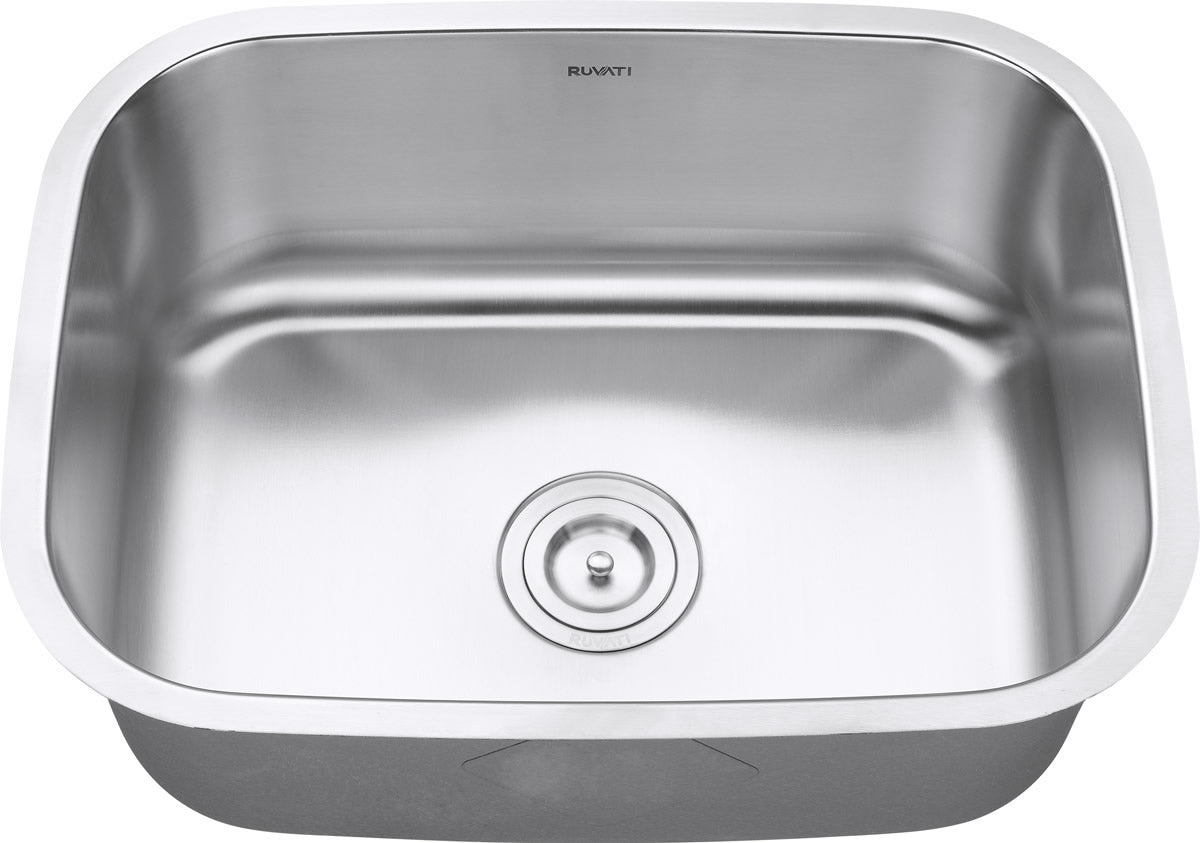 Alternative View of Ruvati Parmi 23" Undermount Stainless Steel Kitchen Sink, 16 Gauge, RVM4132