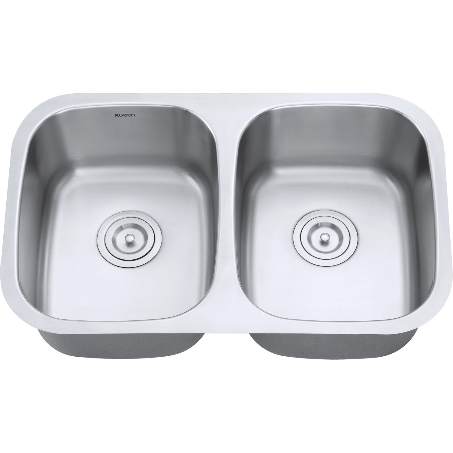 Alternative View of Ruvati Parmi 29" Undermount Stainless Steel Kitchen Sink, 50/50 Double Bowl, 16 Gauge, RVM4301