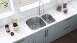 Alternative View of Ruvati Parmi 32" Undermount Stainless Steel Kitchen Sink, 60/40 Double Bowl, 16 Gauge, RVM4400