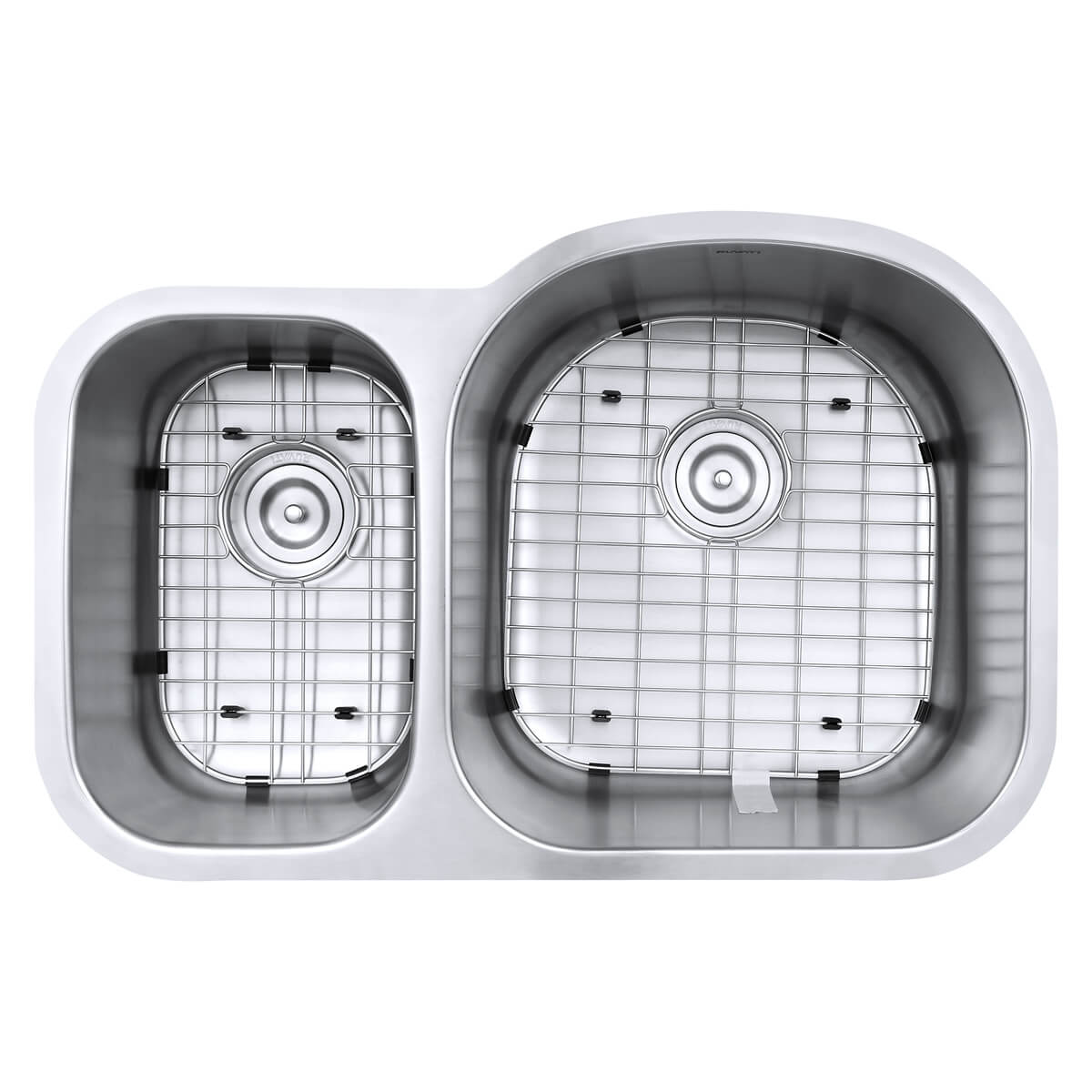 Alternative View of Ruvati Parmi 32" Undermount Stainless Steel Kitchen Sink, 40/60 Double Bowl, 16 Gauge, RVM4405