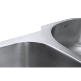 Alternative View of Ruvati Parmi 32" Undermount Stainless Steel Kitchen Sink, 40/60 Double Bowl, 16 Gauge, RVM4405