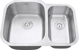 Alternative View of Ruvati Parmi 29" Undermount Stainless Steel Kitchen Sink, 60/40 Double Bowl, 16 Gauge, RVM4500