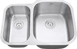 Alternative View of Ruvati Parmi 29" Undermount Stainless Steel Kitchen Sink, 40/60 Double Bowl, 16 Gauge, RVM4505