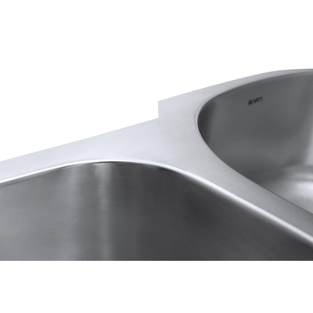 Alternative View of Ruvati Parmi 29" Undermount Stainless Steel Kitchen Sink, 40/60 Double Bowl, 16 Gauge, RVM4505