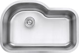 Alternative View of Ruvati Parmi 32" Undermount Stainless Steel Kitchen Sink, 16 Gauge, RVM4700