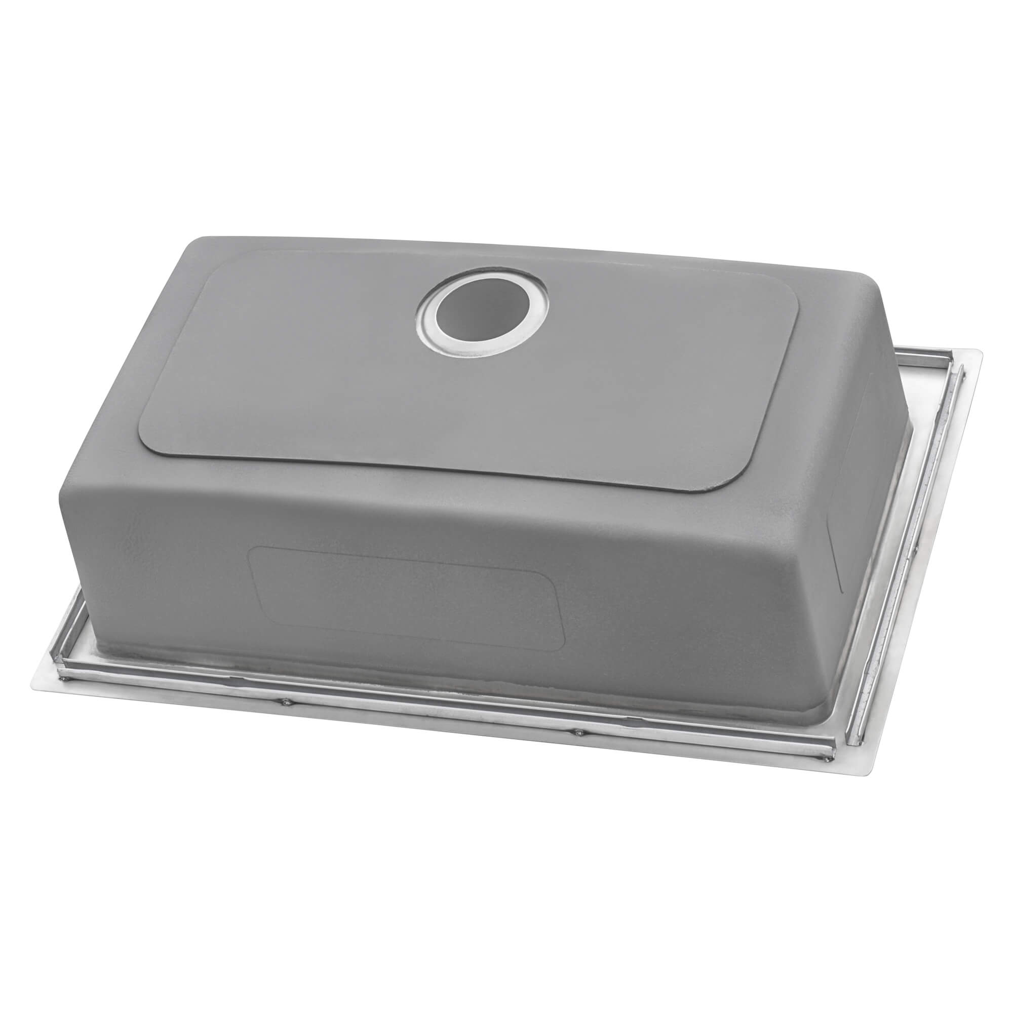 Alternative View of Ruvati Modena 33" Drop-in Topmount Stainless Steel Kitchen Sink, 16 Gauge, RVM5001