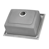 Alternative View of Ruvati Modena 25" Drop-in Topmount Stainless Steel Kitchen Sink, 16 Gauge, RVM5025