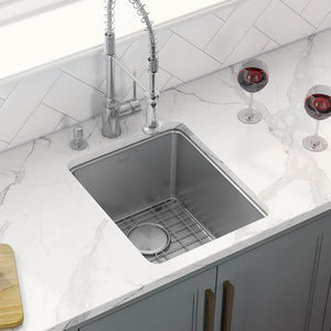 Alternate Image for Ruvati Modena 12" Undermount Rectangle Stainless Steel Bar/Prep Sink, 16 Gauge, RVM5912