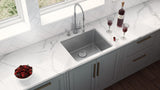 Alternative View of Ruvati Modena 18" Undermount Rectangle Stainless Steel Bar/Prep Sink, 16 Gauge, RVM5916