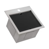 Alternative View of Ruvati 15 x 15 inch Marine Grade T-316 Workstation Topmount RV Boat Outdoor Sink Stainless Steel, RVQ5215