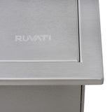 Alternative View of Ruvati Insulated Ice Chest Sink 15 x 20 inch Outdoor BBQ Marine Grade T-316 Topmount Stainless Steel, RVQ6215