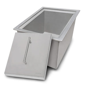 Alternate Image for Ruvati Merino Insulated Ice Chest Sink, 15 x 20 inch Outdoor BBQ, Marine Grade T-316 Topmount Stainless Steel, RVQ6215