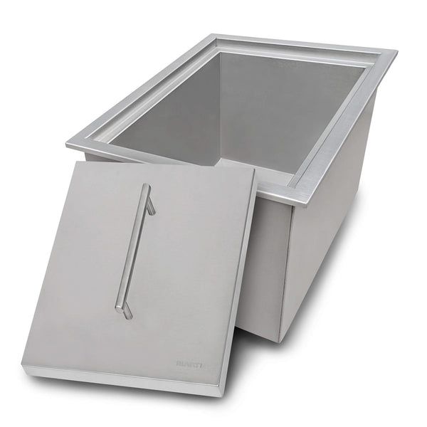 Main Image of Ruvati Merino Insulated Ice Chest Sink, 15 x 20 inch Outdoor BBQ, Marine Grade T-316 Topmount Stainless Steel, RVQ6215