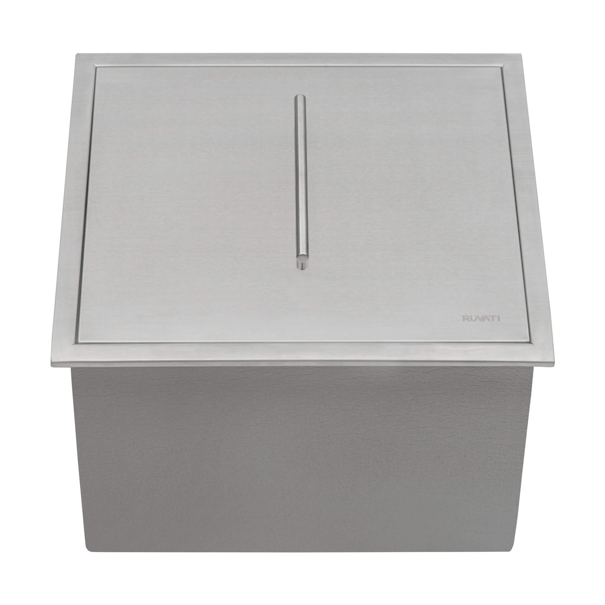 Alternative View of Ruvati Merino Insulated Ice Chest Sink, 21 x 20 inch Outdoor BBQ, Marine Grade T-316 Topmount Stainless Steel, RVQ6221