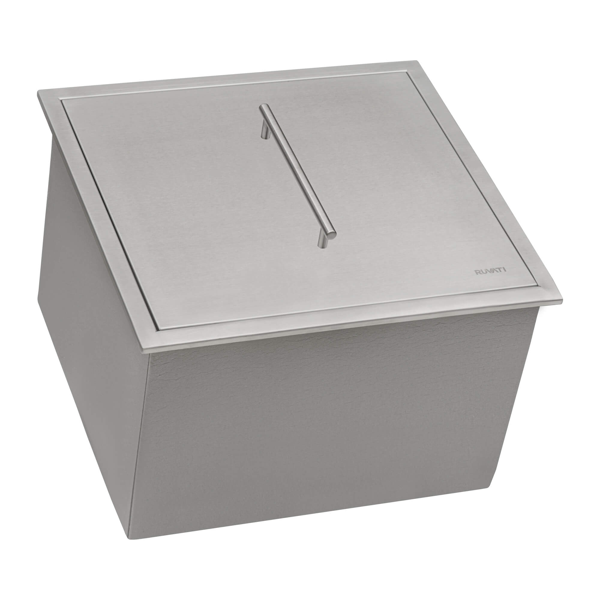 Alternative View of Ruvati Merino Insulated Ice Chest Sink, 21 x 20 inch Outdoor BBQ, Marine Grade T-316 Topmount Stainless Steel, RVQ6221