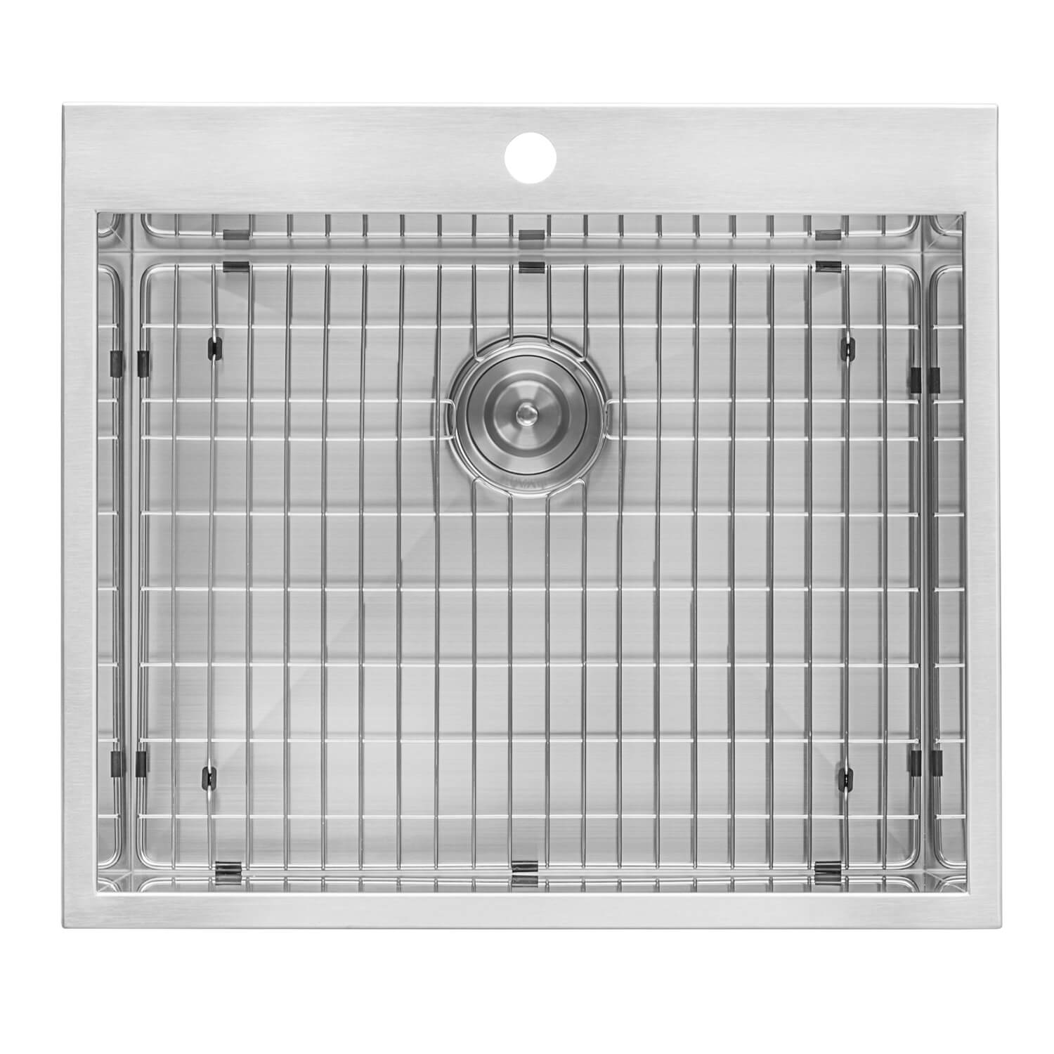 Alternative View of Ruvati Topmount Laundry 22" x 22" x 12" Deep Utility Sink 16 Gauge Stainless Steel, RVU6022