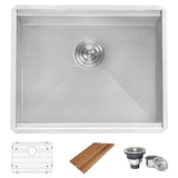 Alternative View of Ruvati 21 x 19 x 13 inch Deep Laundry Utility Workstation Sink Undermount 16 Gauge, RVU6321