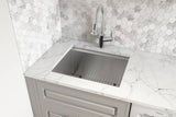 Alternative View of Ruvati Alto 27 x 19 x 12 inch Deep Laundry Utility Workstation Sink Undermount 16 Gauge, Stainless Steel, 16, RVU6327