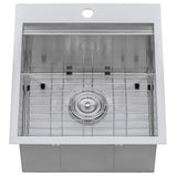 Alternative View of Ruvati 21 x 20 x 12 inch Drop-in Topmount Laundry Utility Workstation Sink 16 Gauge Stainless Steel, RVU6421