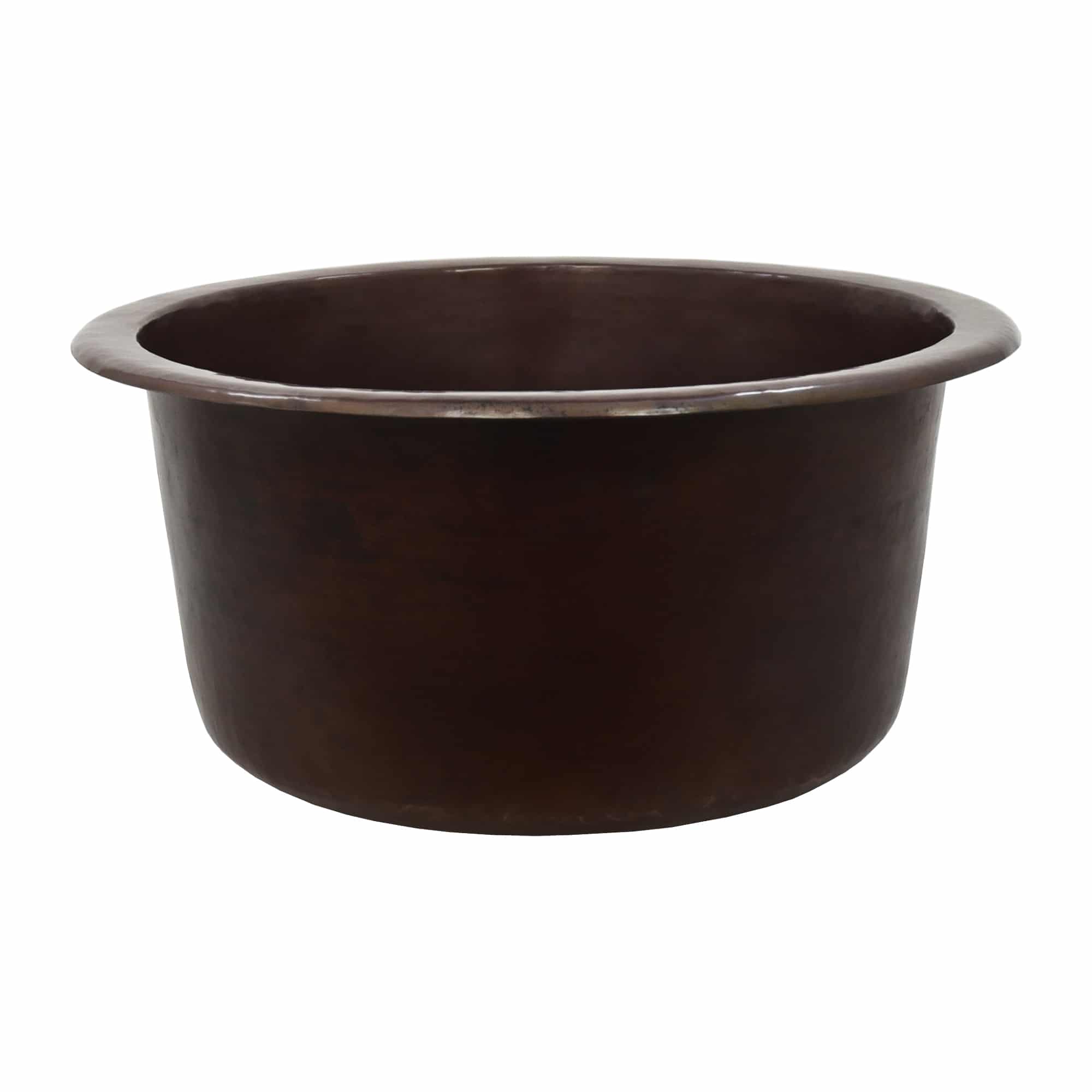 Native Trails Redondo Chico 15" Round Copper Bar/Prep Sink, Antique Copper, CPS260-F Product Image