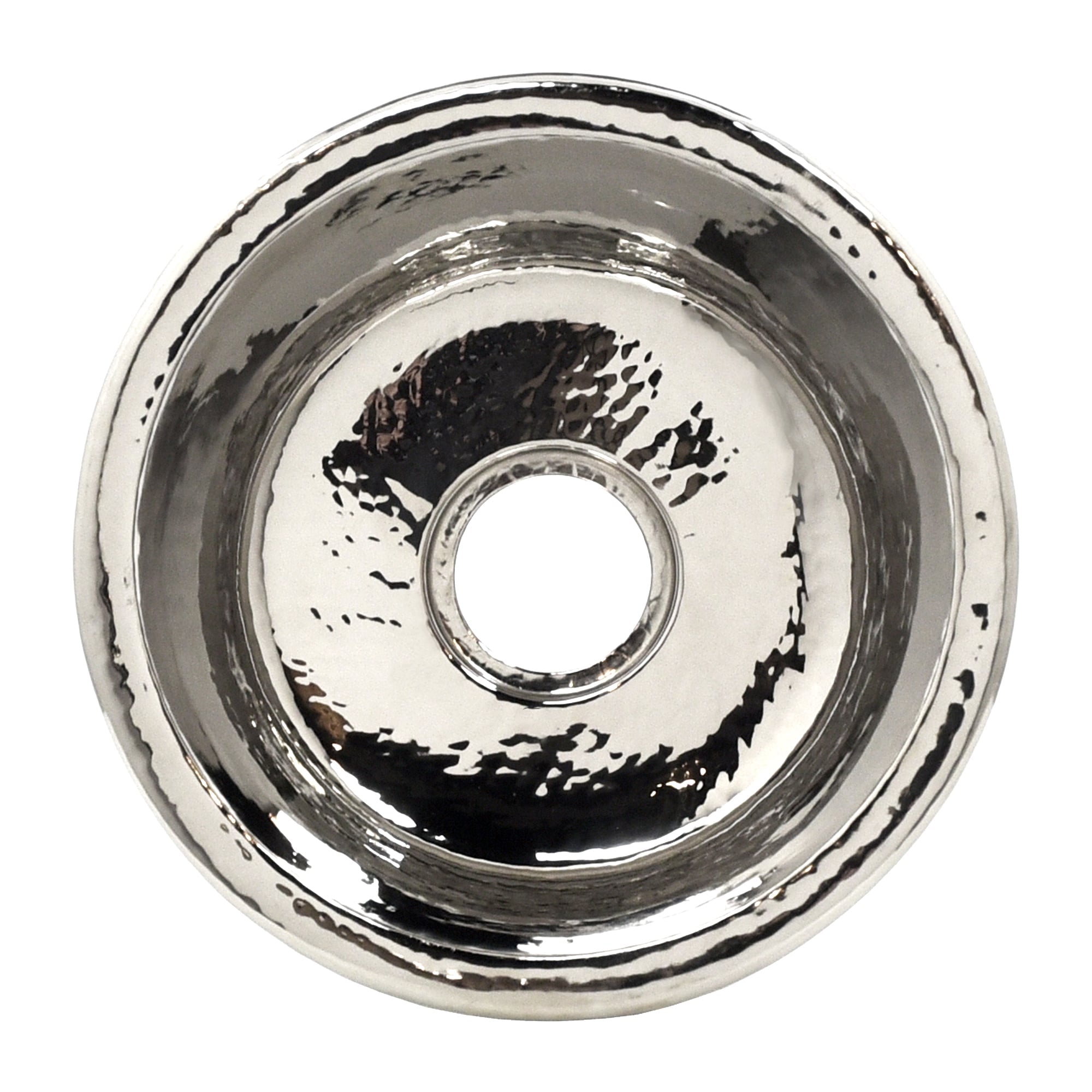 Native Trails Redondo Chico 15" Round Nickel Bar/Prep Sink, Polished Nickel, CPS860-F Product Image