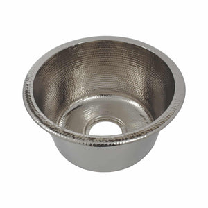 Native Trails Redondo Chico 15" Nickel Bar/Prep Sink, Polished Nickel, CPS860