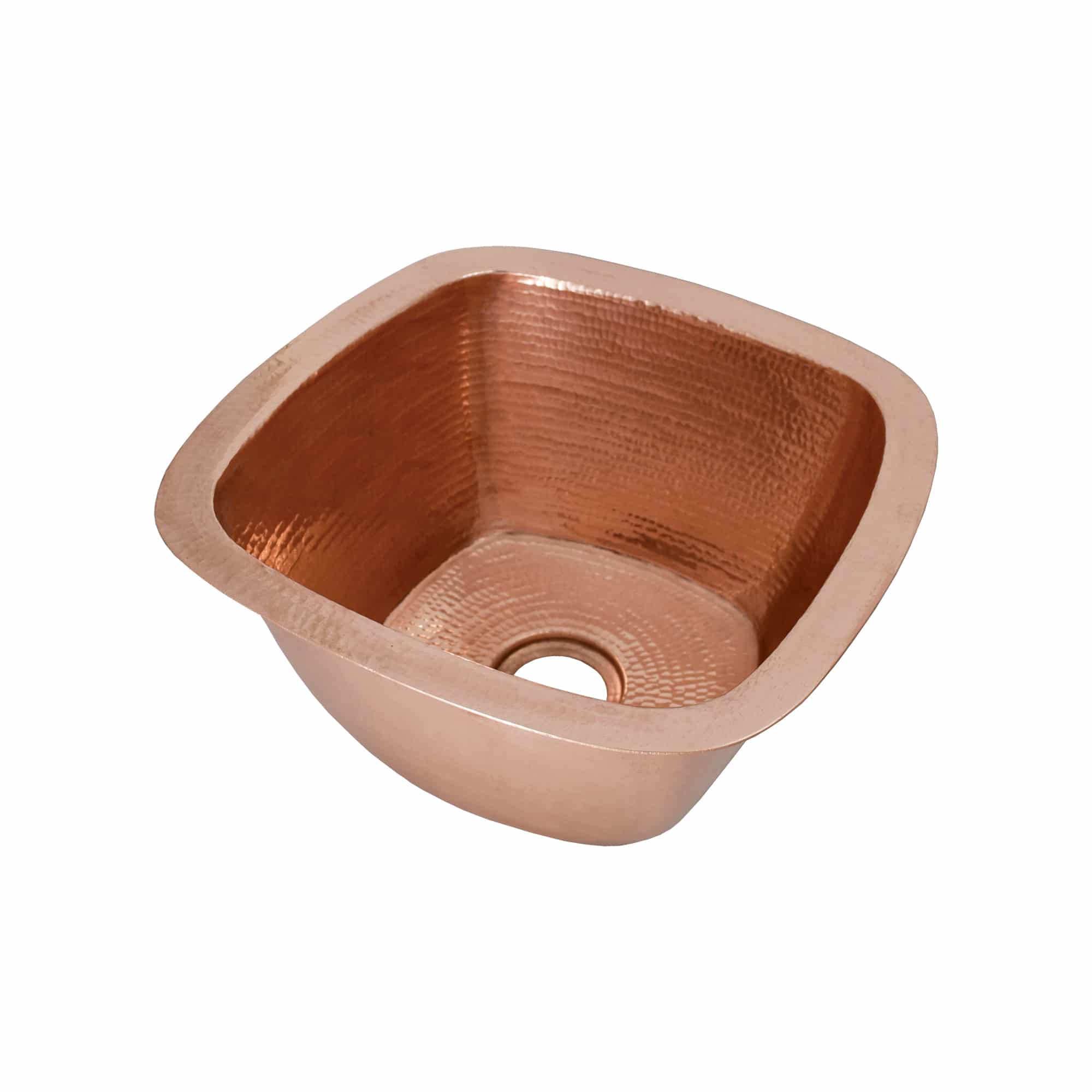 Native Trails Rincon 13" Square Copper Bar/Prep Sink, Polished Copper, 16 Gauge, CPS447 Product Image