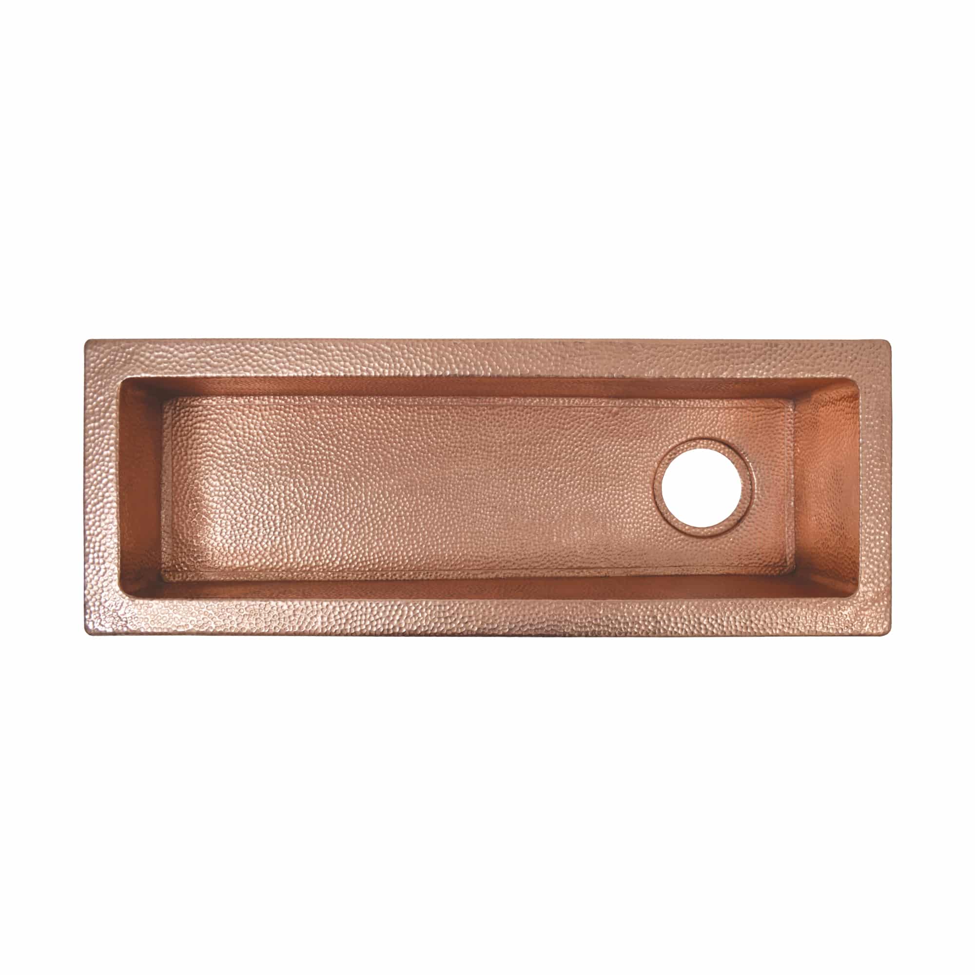 Native Trails Rio Chico 30" Rectangle Copper Bar/Prep Sink, Polished Copper, 16 Gauge, CPS410 Product Image
