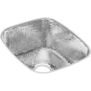 Alternate Image for Elkay 16" Rectangular Stainless Steel Bar/Prep Sink, Hammered Mirror, 18 Gauge, SCUH1416SH