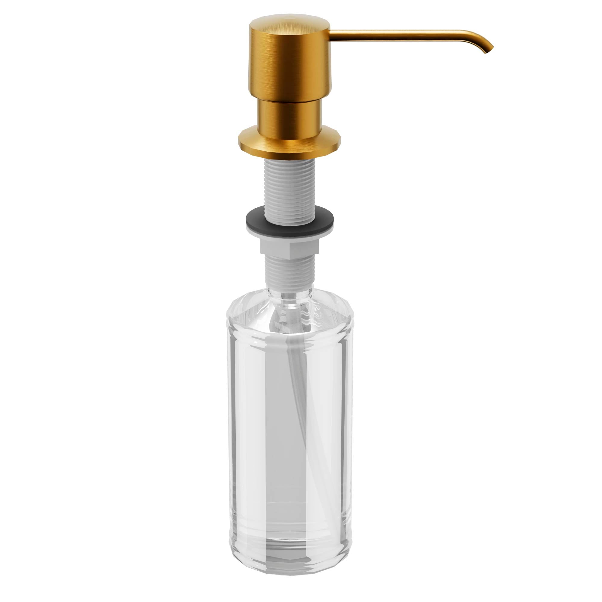 Karran Kitchen Soap/Lotion Dispenser, Lead-free Brass And Plastic, Gold, SD25G