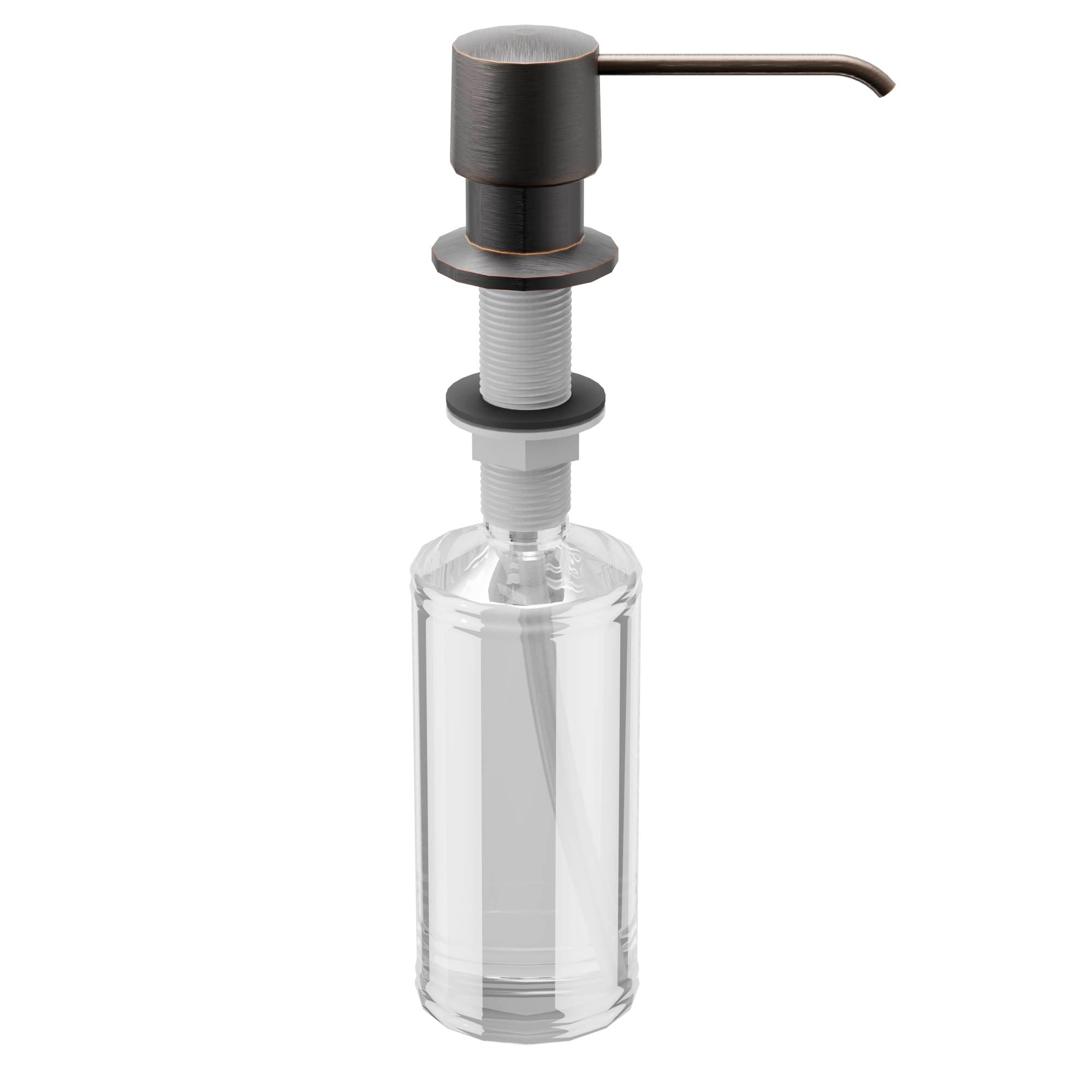 Karran Kitchen Soap/Lotion Dispenser, Lead-free Brass And Plastic, Oil Rubbed Bronze, SD25ORB