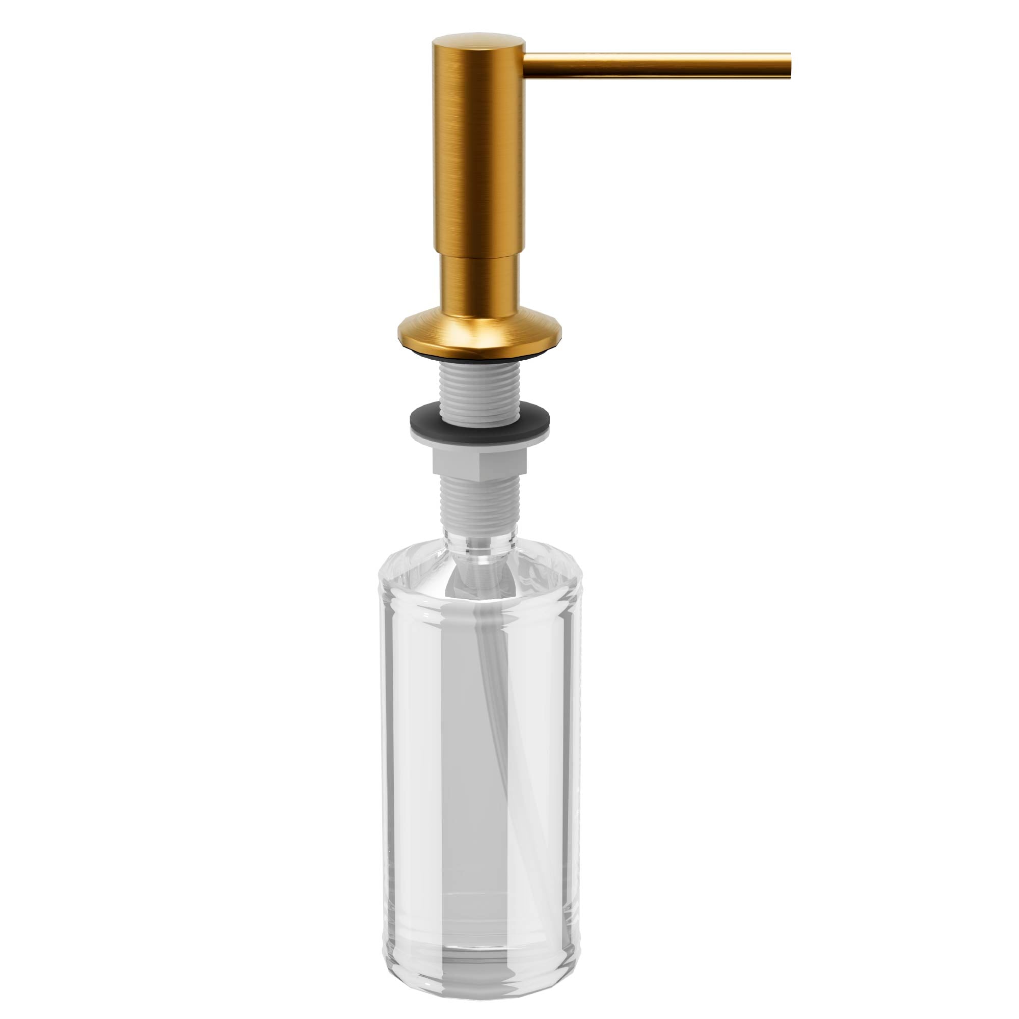 Karran Kitchen Soap/Lotion Dispenser, Lead-free Brass And Plastic, Gold, SD35G