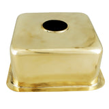 Nantucket Sinks Brightwork Home 17" Square Brass Bar/Prep Sink with Accessories, SQRB-7SM