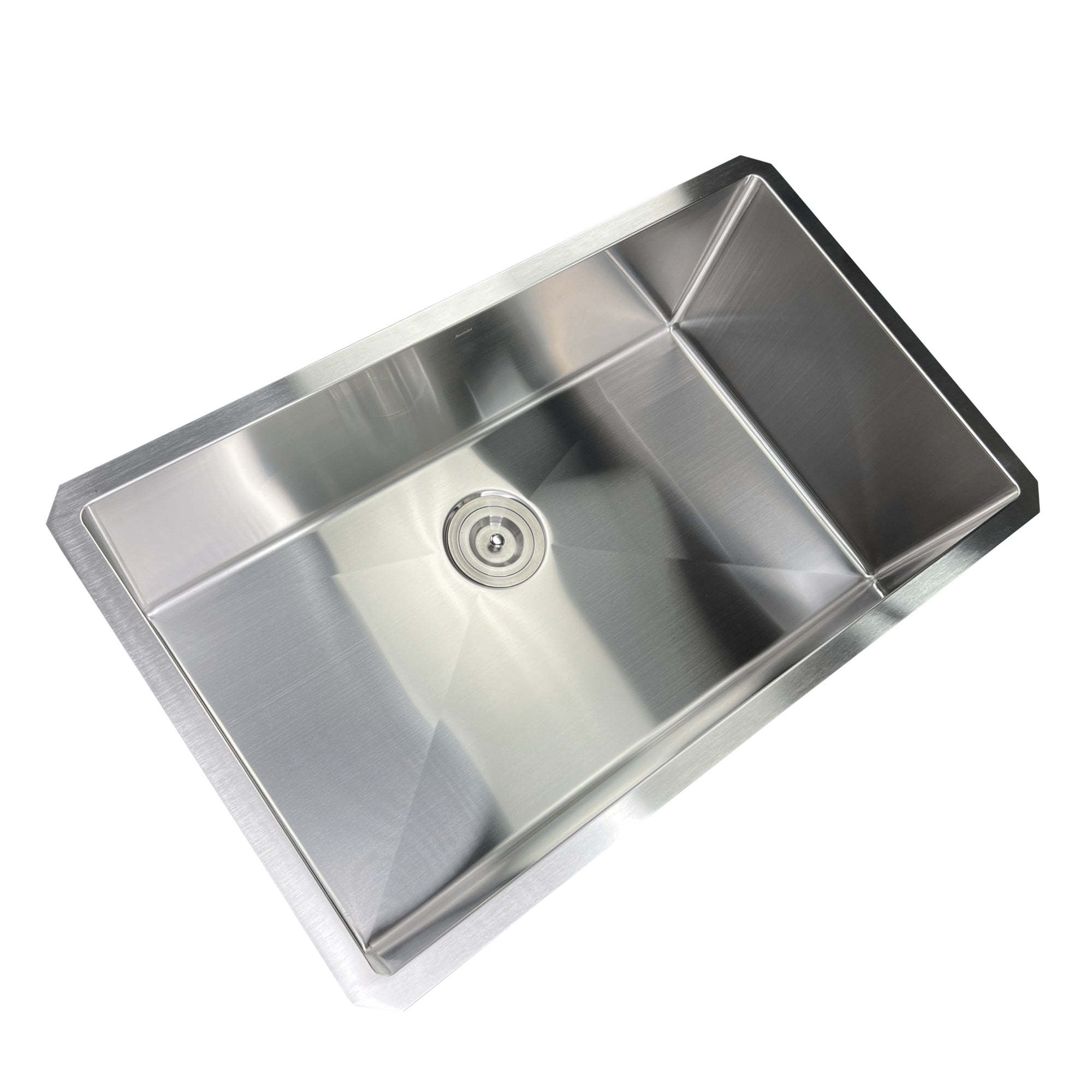 Nantucket Sinks Pro Series 32" Undermount 304 Stainless Steel Kitchen Sink with Accessories, Silver, 16 Gauge, SR3219-16