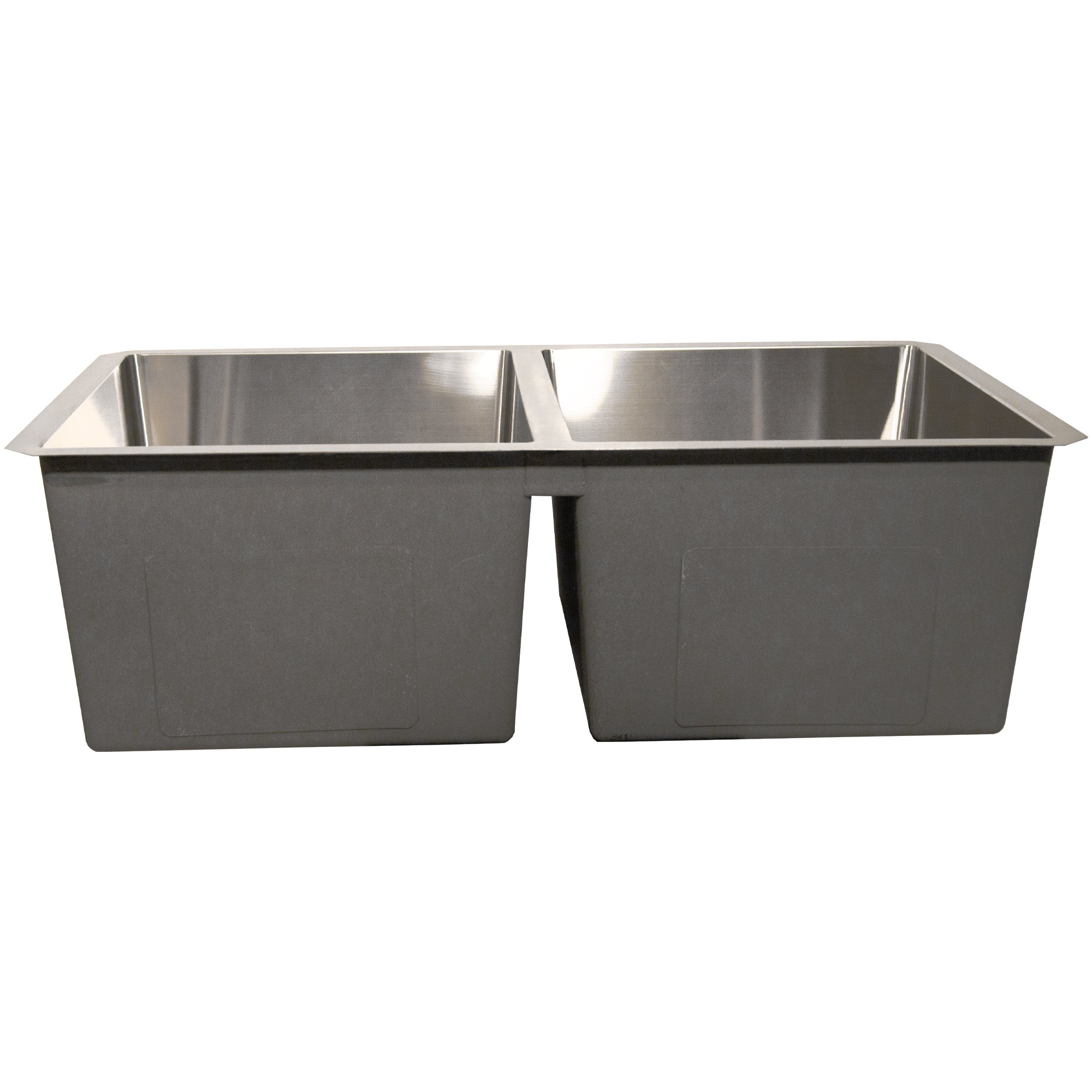 Nantucket Sinks Pro Series 32" Undermount 304 Stainless Steel Kitchen Sink with Accessories, 50/50 Double Bowl, Silver, 16 Gauge, SR3219-DE-16