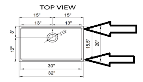 Nantucket Sinks Brightwork Home 32" Undermount Stainless Steel Kitchen Sink, 16 Gauge, KSSH-PS-3220