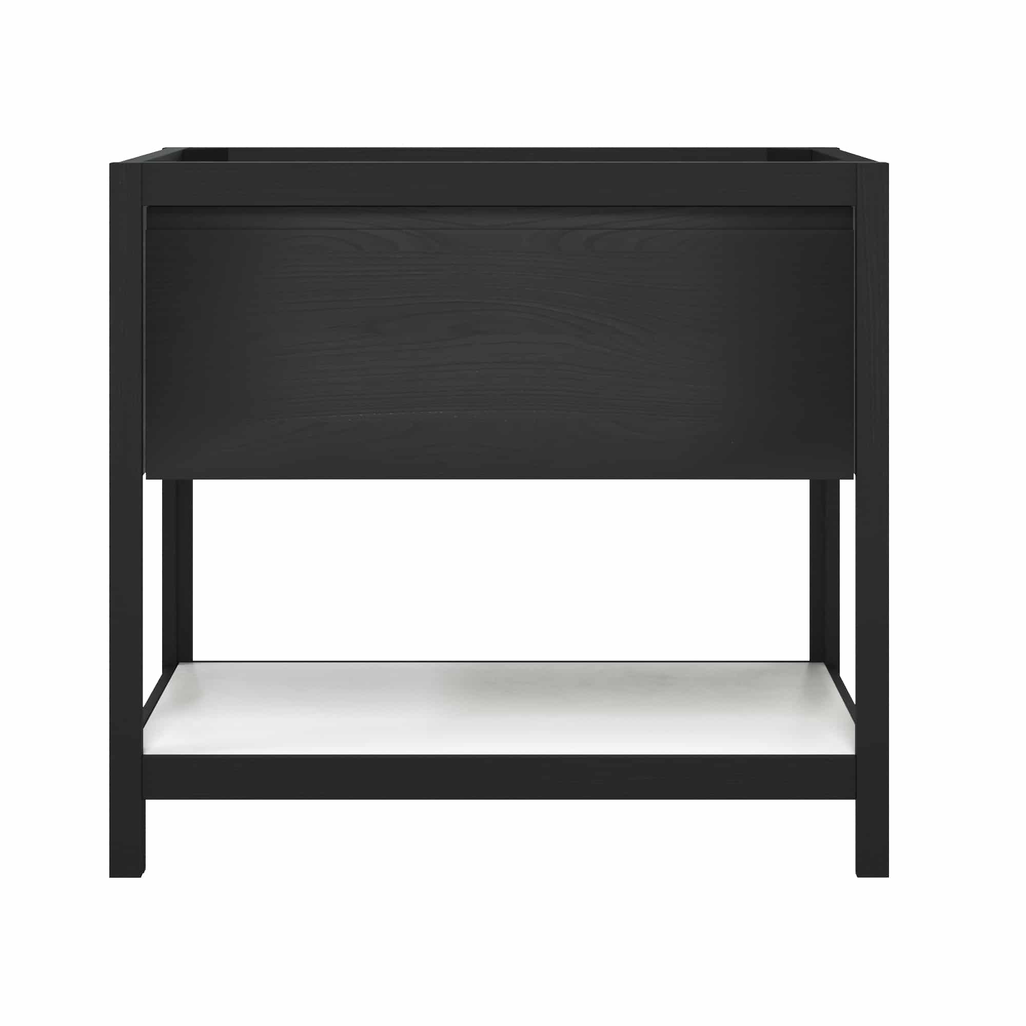 Native Trails 36" Solace Freestanding Vanity Base, Midnight Oak, Pearl Shelf, VNO368-P Product Image