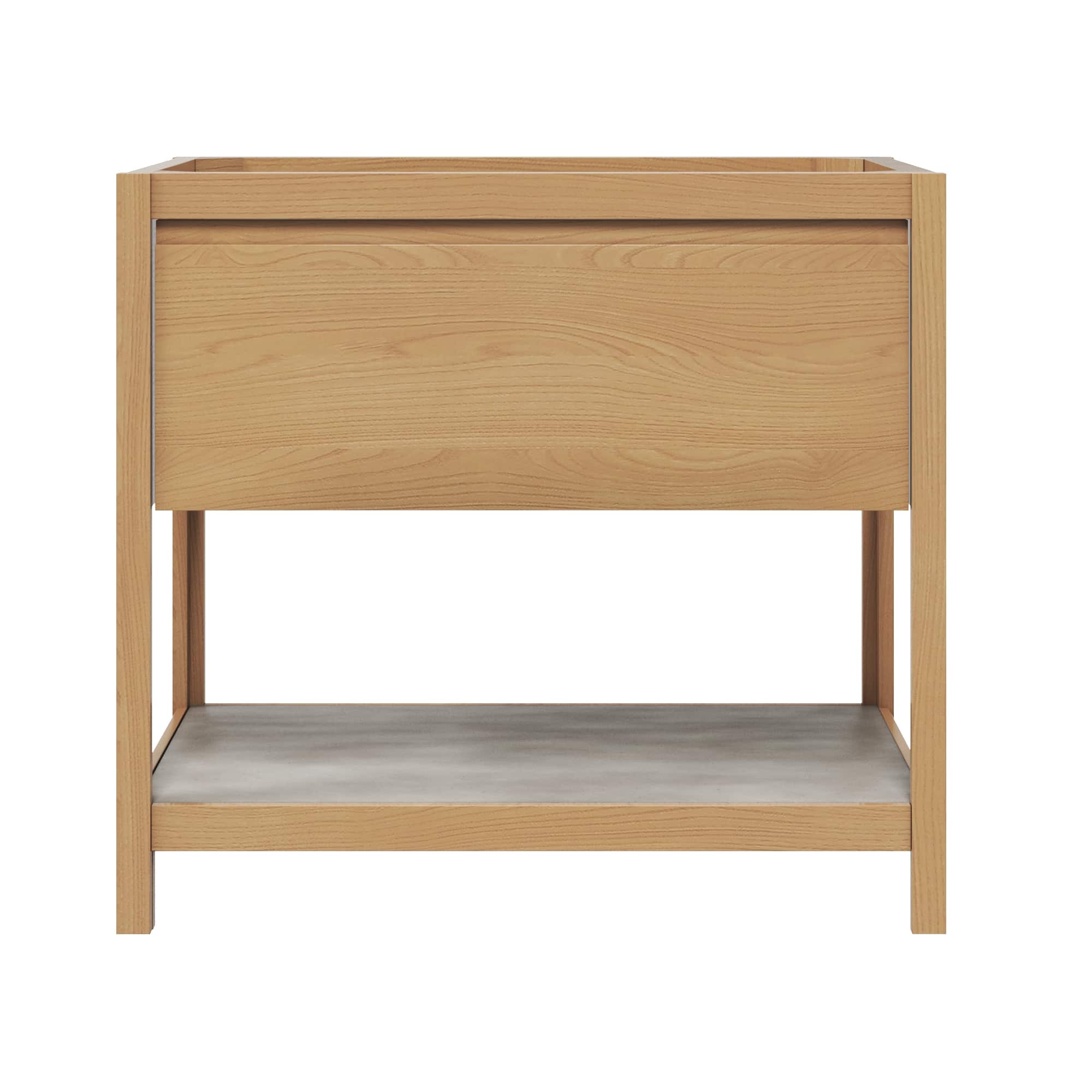 Native Trails 36" Solace Freestanding Vanity Base, Sunrise Oak, Ash Shelf, VNO361-A Product Image