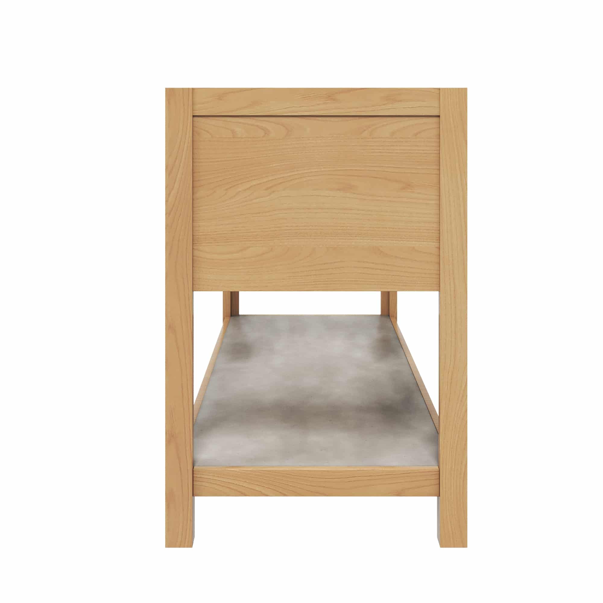 Native Trails 60" Solace Freestanding Reclaimed Wood Vanity Base in Sunrise Oak with Ash Shelf, VNO601-A Product Image