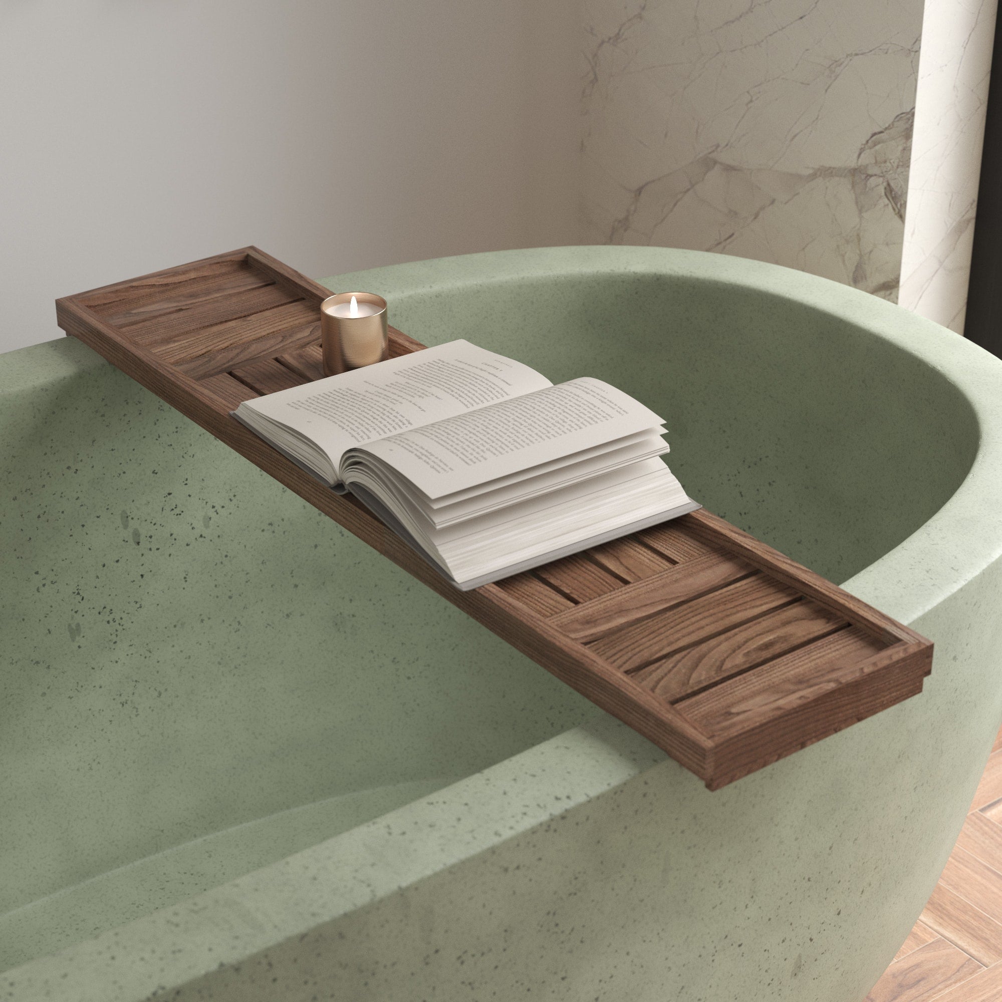 Native Trails Winemaker Sonoma Bathtub Tray in Cask Oak, BTT381