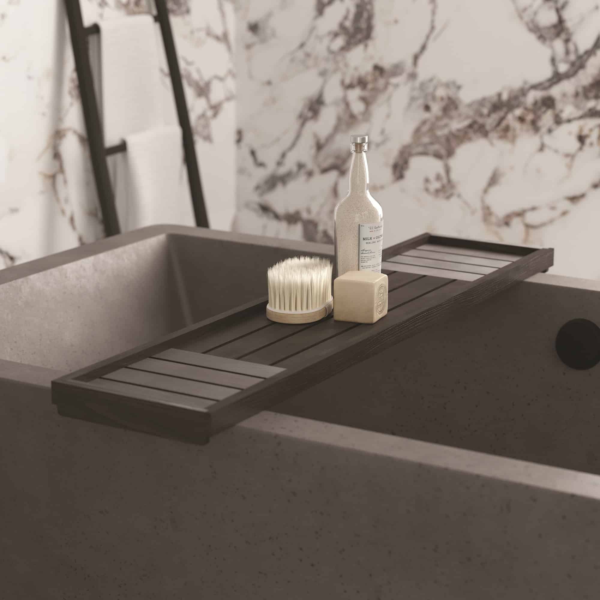 Native Trails Winemaker Sonoma Bathtub Tray in Charred Oak, BTT388