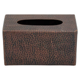 Premier Copper Products Large Hammered Copper Tissue Box Cover, 18 Gauge, Oil Rubbed Bronze, TBCLDB