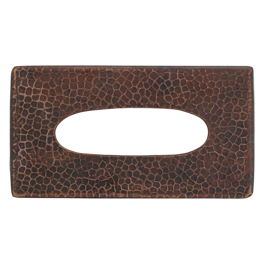 Premier Copper Products Large Hammered Copper Tissue Box Cover, 18 Gauge, Oil Rubbed Bronze, TBCLDB