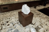 Premier Copper Products Small Hammered Copper Tissue Box Cover, 18 Gauge, Oil Rubbed Bronze, TBCSDB